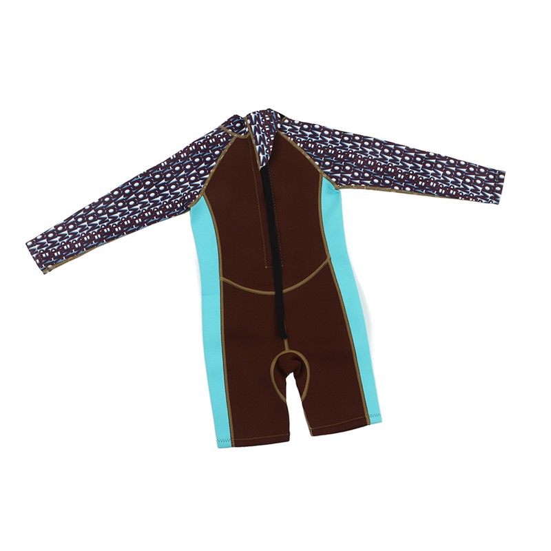 Kids Wetsuit 2.5mm Neoprene Long Sleeve Fullsuit Back Drawstring Warm