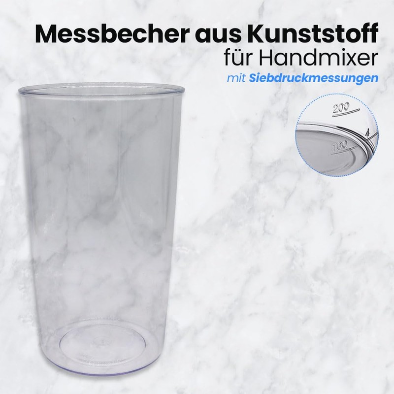 Anakel Home Plastic Mixing Cup with 600 ml Dimensions for