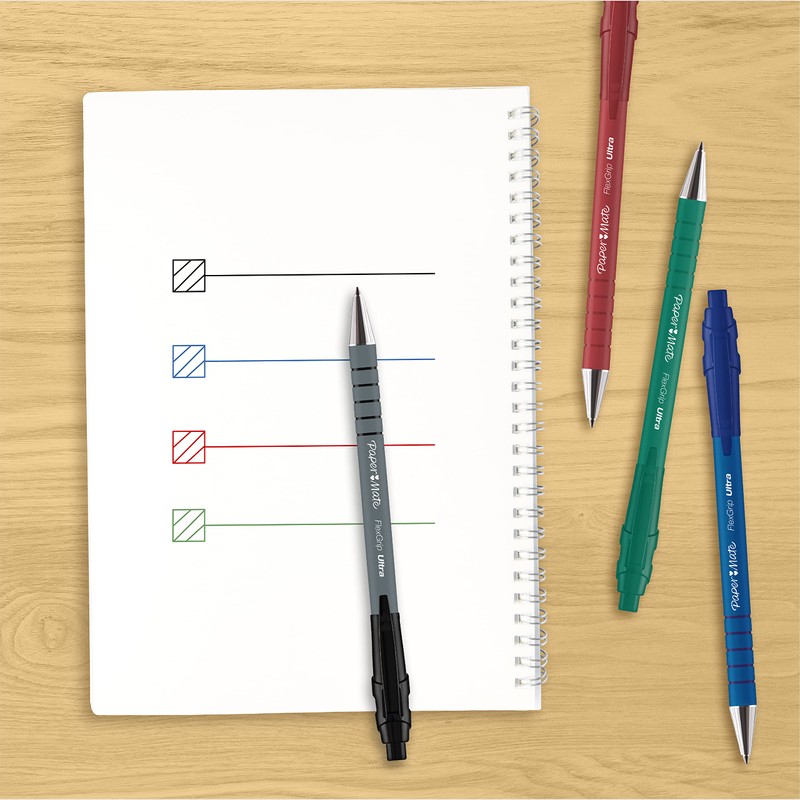 Paper Mate Flexgrip Ultra Retractable Ballpoint Pens | Medium Point