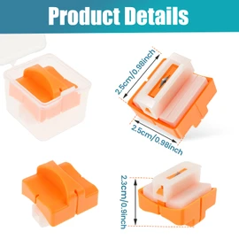 12 Pcs Paper Cutter Replacement Blades Efficient Paper Trimmer Blades with Auto Security Safeguard Easy to Use Cutter Accessories