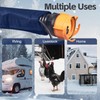 Sewer Hose with Heated Sleeve Avoid Freezing at -45°F, Blue