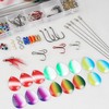 Spinner Fishing Lures Walleye Rig Making Kit, 250Pcs Spinner Blades