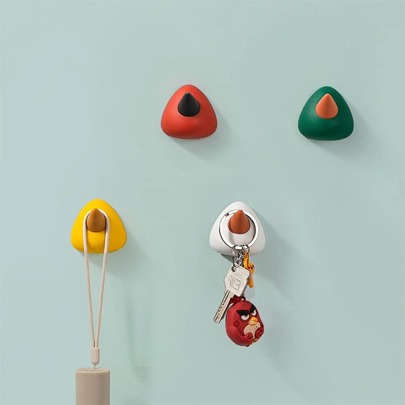 YICC Cute Hooks Wall Damage-Free Strong Storage Multi-Function Waterproof Towel