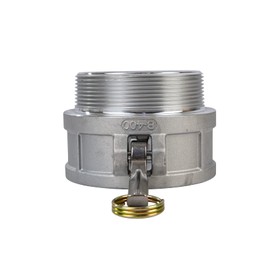 Quafwia 1 pc Aluminum cam lock fittings (4" Part B) cam groove hose fitting camlock fittings, Male Adapter Female NPT Thread camlock fitting (4'')