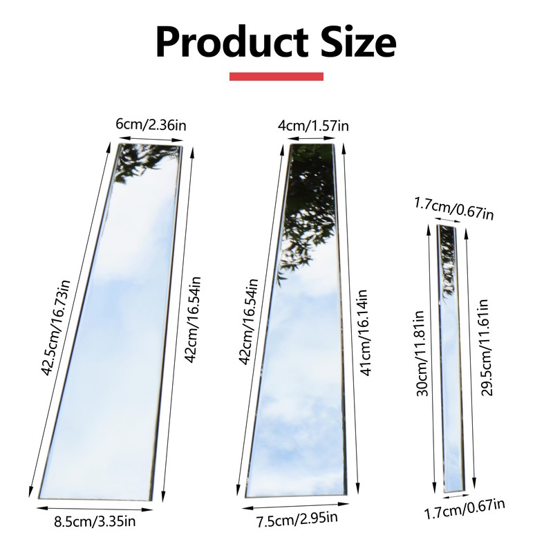 Chrome Pillar Post Trim Fit for Honda Acura TL 2004-2008