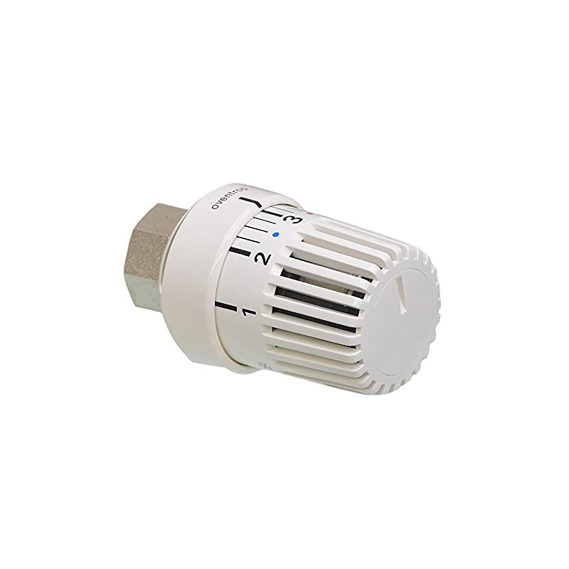 Oventrop Thermostatic Uni LK 7–28°C with liquid sensor weiß