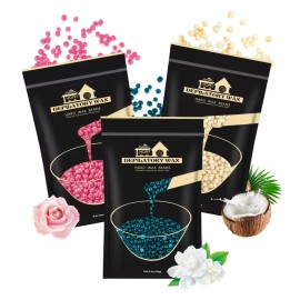 Lifestance 1LB Hard Wax Beads for Full-Body, Bikini, and Hand/Foot Hair Removal Professional Salon and Home Use Hard WaxFragrance: Strawberry