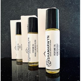 shamarwyn Botanical Perfume Oil Gift Set – Rose, Honeysuckle & Lavender Roll-Ons | Natural Jojoba-Based Fragrance Trio, 10ML Each