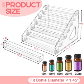 Vowcarol Essential Oil Organizer 7 Tier, Essential Oil Storage Shelf, Essential Oil Holder