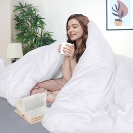 Utopia Bedding Duvet Cover Full Size Set with 2 Pillow Shams, 3 Pieces Comforter Cover with Zipper Closure, Ultra Soft Brushed Microfiber, 80 X 90 Inches (Full, White)