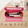 Pinkmik Makeup Brush Case Clear Travel Cosmetic & Toiletry Bag