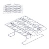 16-Hole Folding Baking Rack Ice Cream Rack Stand Cone Cupcake