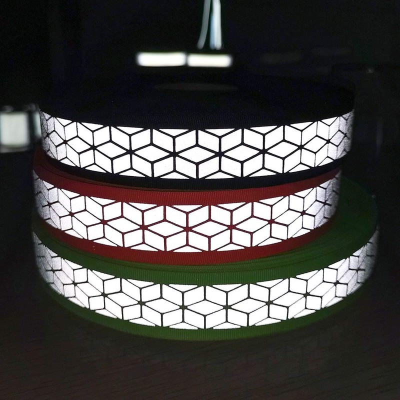 JINBING Silver Sew On Reflective Ribbon Tape for Chothing Safety