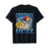 Lollipop Cat Meme Greetings Huzz Funny Silly Cats Brainrot T-Shirt