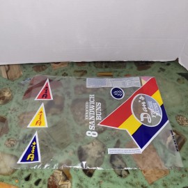 Dan's Markets, Utah 8 Vtg NOS Dan's FRESH BUNS Enriched Sandwich Buns Plastic Bag 1980s Set Prop