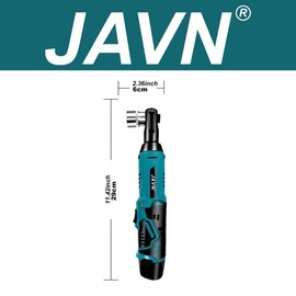 JV-B3 Electric Wrench Set, 1 Set 45NM 3/8'' Ratchet Wrench, Cordless Electric Wrench, Summer Gift, Portable Removal Screw Nut Car Repair Tools for Tool Box, Power Tool, Repair Accessories for Men - Color: Cyan, Specification: JV-B3-A2(2 BATTERY）