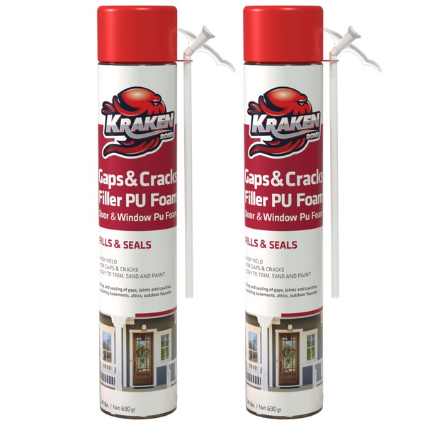 Kraken Bond Gaps & Cracks Expanding Foam Sealant - (2x24oz)