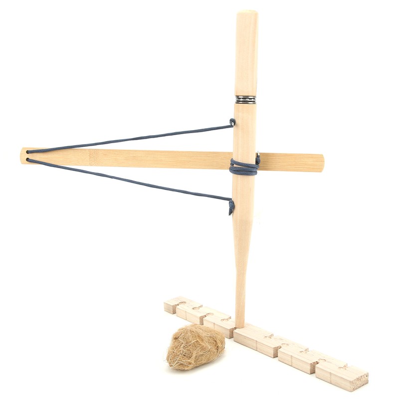 Single Vesion Emergency Gear Props Paulownia Material Outdoor Bow Drill