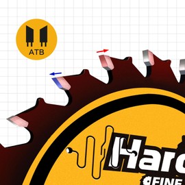 HARDWIN 125 mm Circular Saw Blade Set of 3 (40Z ATB) - TCT with 22.23 Bore - For Wood/MDF/Laminate - Table & Hand Circular Saws