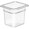 Cambro Camwear Food Pan, Plastic, 1/6 Size, 6'' Deep, Polycarbonate,