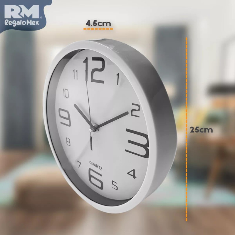 Rm Regalomex Reloj De Pared Análogo Función Con Cuarzo