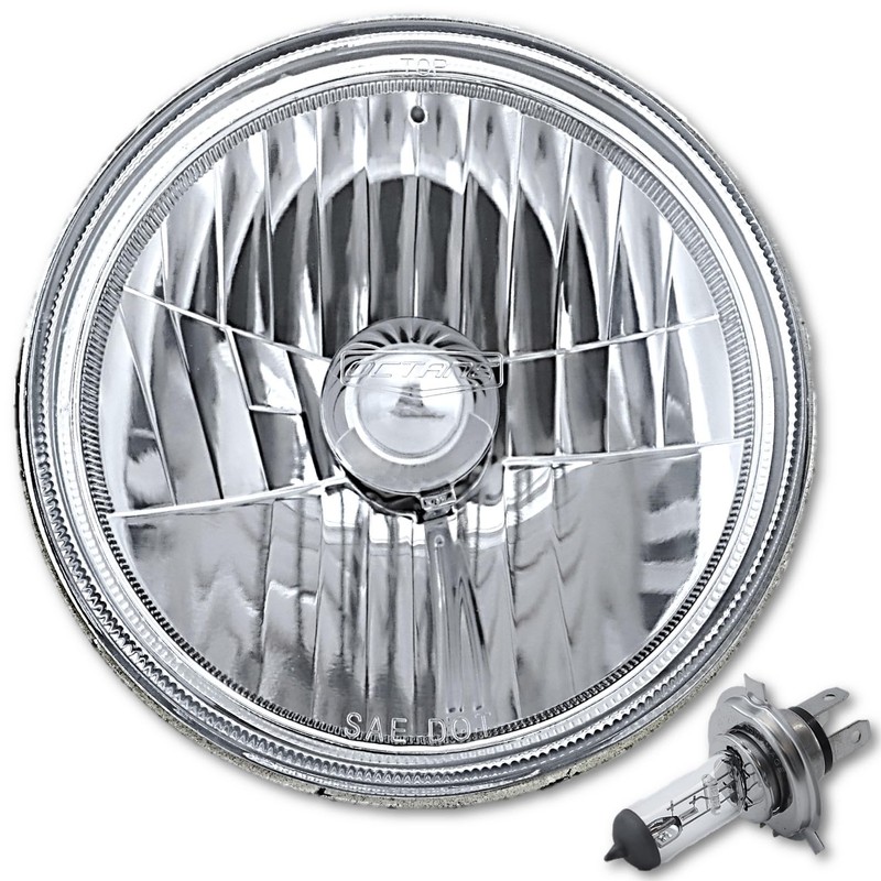 Octane Lighting 7" Halogen 6V Crystal Clear Headlight Headlamp Light