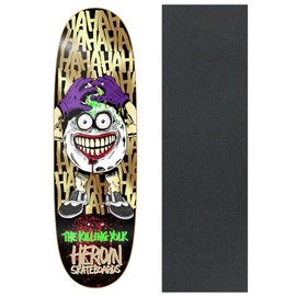 Heroin Skateboard Deck Killing Yolk Symmetrical 9.25" x 32" with Grip
