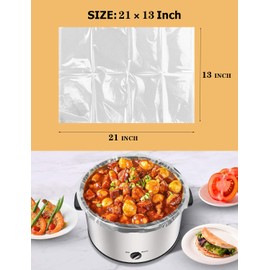 40 Bags Slow Cooker Liners and Cooking Bags Large Cooking Bags Fit 4-8 Quarts Pot Liner,13"x 21"