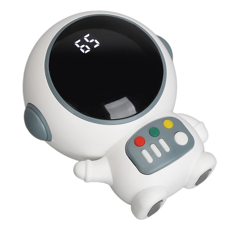Astronaut Shaped Cute Hand Warmer Digital Display USB Rechargeable 2