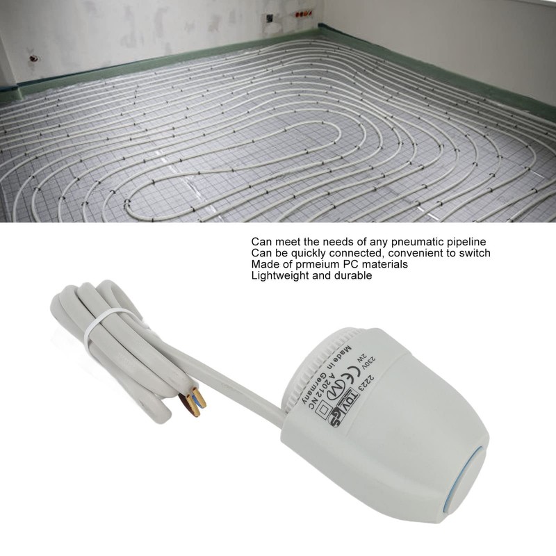 Fockety Electric Thermal Actuator, 2-Wire 230V 2W Thermostat Actuator, Zone