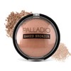 Palladio Baked Bronzer, altamente pigmentado y fácil de mezclar, brillo
