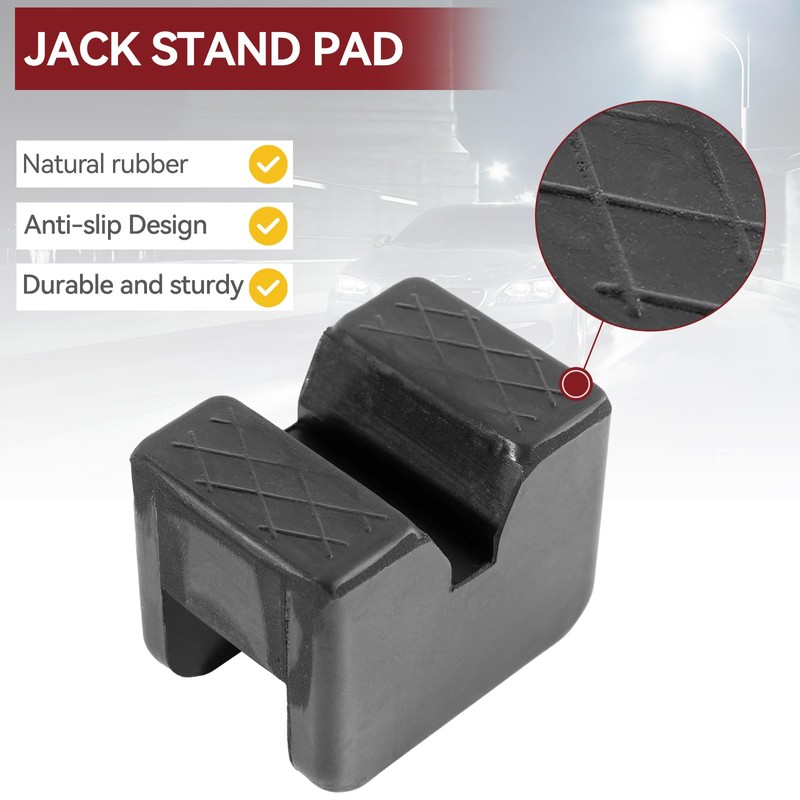 Rubber Jack Stand Pad For Axle Stands adapter Pinch Welds