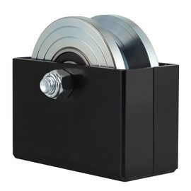 Skelang 4" V-Groove Slide Gate Wheel with Welded Bracket Box, Double Bearings, Rolling Gate Caster for Inverted V-Track