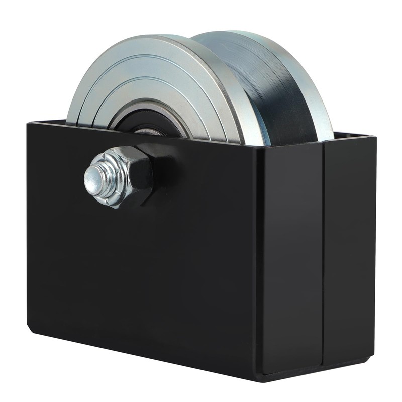 Skelang 4" V-Groove Slide Gate Wheel with Welded Bracket Box,