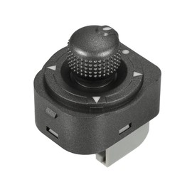 VekAuto Power Mirror Control Switch Compatible for Fiat Ducato II III 1993 Onwards, Durable Plastic Gray Door Electric Folding Mirrors Control