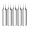 sourcing map 10Pcs 0.3mm Carbide End Mill Engraving Milling Cutter