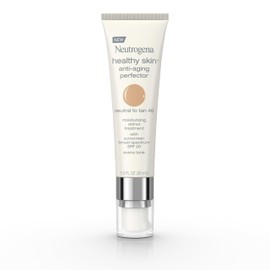 Neutrogena Healthy Skin Anti-Aging Perfector - with Retinol, Tinted Moisturizer with SPF 20 & Sheer Coverage that Smooths Skin Texture & Reduces the Look of Fine Lines, Natural to Tan (40), 1oz (30mL)