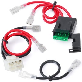 GLOXTED MX650 Battery Wire Harness 14 Gauge Compatible with Razor MX350 MX400 MX500 Electric Dirt Bikes PR PM SM Quad Dune Buggy, 4 Holes, 3 Wire Plug