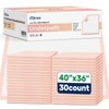 MKISS Extra Large Bed Pads 40" x 36"(30 Count), Disposable