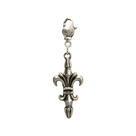 Alpenflüstern AAH124 Traditional Irises Pendant Small for Charivari or Costume Necklace (Antique Silver-Colour), Non-precious metal