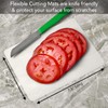 Cut N' Funnel Clear Flexible Plastic Cutting Board Mat, 2