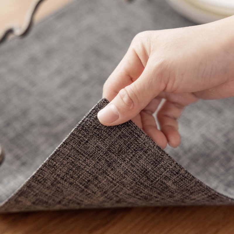 Demetex Placemat, Fabric, Cotton Linen Mat, Double Layer Fabric Sewing,