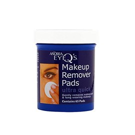 Andrea Eye Q's Ultra Quick Eye Makeup Remover Pads, 65-Count (Pack of 6)