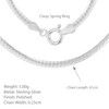 Tuscany Silver Women's Sterling Silver 2.5mm Oval Herringbone Chain 41cm/16
