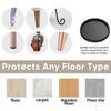 Non Slip Furniture Coasters - 2.5inch 4PCS Round Rubber Furniture