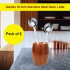 Garden Of Arts Stainless Steel Deep Ladle | Soup/Milk Ladle/Karchi