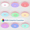 ASALL Pink Waterproof LED Ceiling Light Fixture,Music Ceiling Lamp,with Bluetooth
