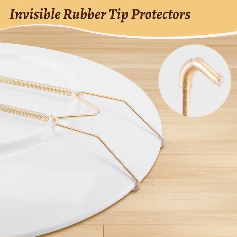 12 Pack 6/8/10 Inch Decorative Plate Medium Plate Hangers for