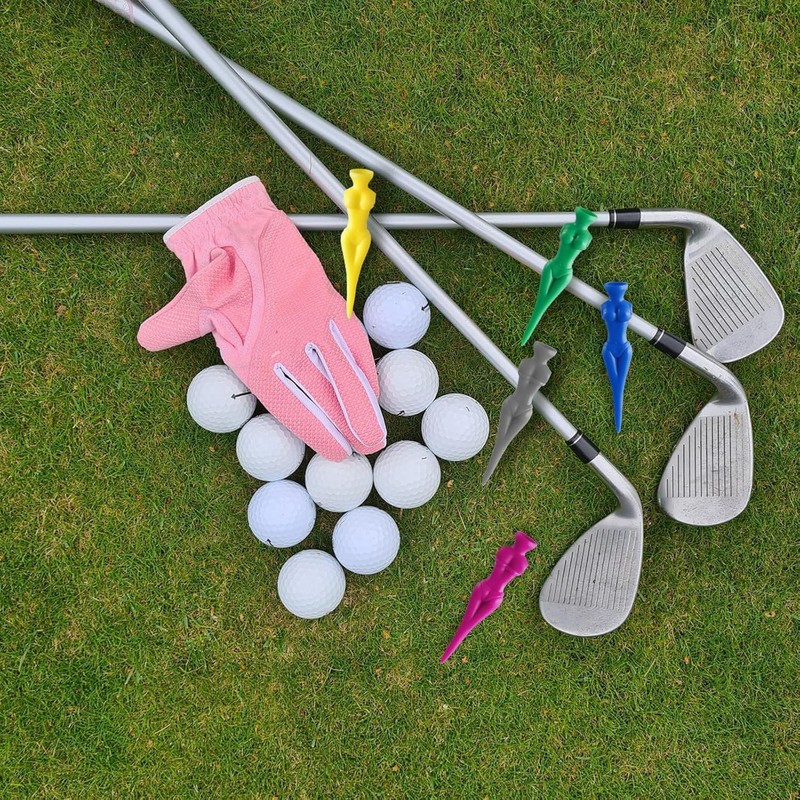KIBBEH 20PCS 3 Inch Multicolor Plastic Golf Tees Lady Tees