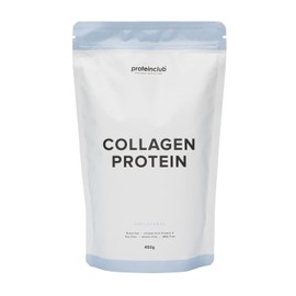 Proteinclub Collagen Protein Hydrolysate Powder from Pasture and Grass Feeding - With Vitamin C - Tasteless, Gluten Free, Lactose Free, 450 g